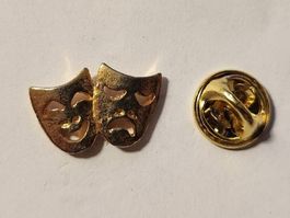 Pins Théâtre Comédie Tragédie Doré