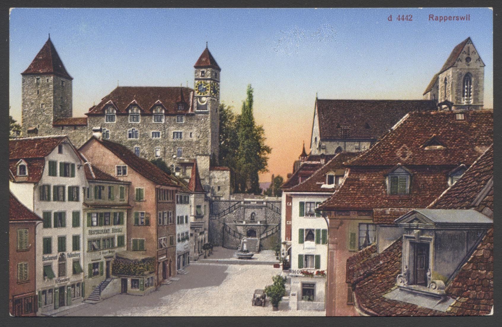 Cartoline postali: PK Rapperswil * – Usato da Siebnen venduto da Fstaehli