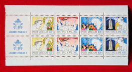 VATIKAN PAPSTREISEN AFRIKA FATIMA SE TENANT 1984 POSTFRISCH