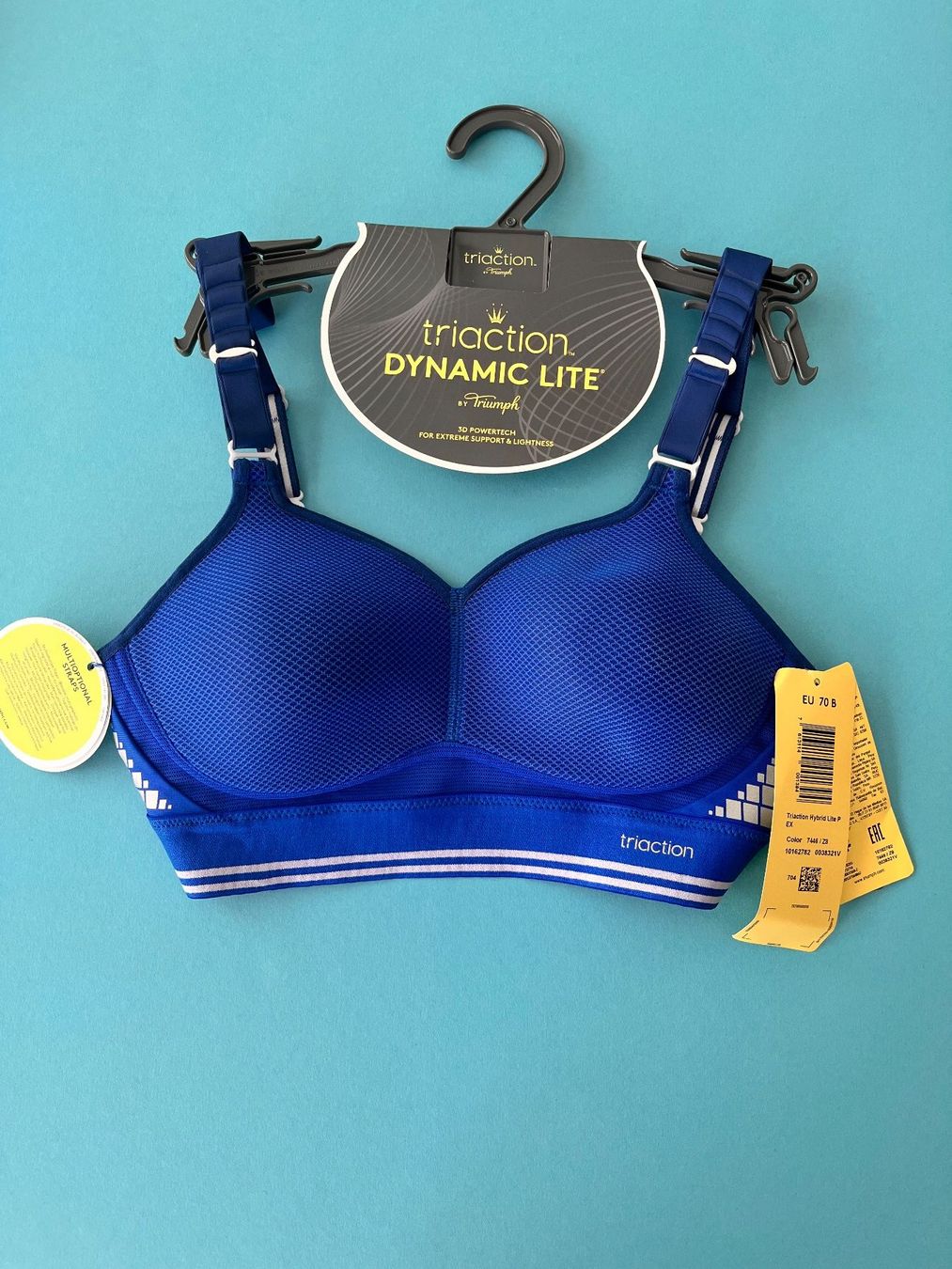 Triumph Altra biancheria intima: TRIUMPH, Sport-BH, Triaction DYNAMIC LITE, Grösse 70B, Blau – Nuovo e nell'imballaggio originale da Rudolfstetten venduto da gst_g7xl 5