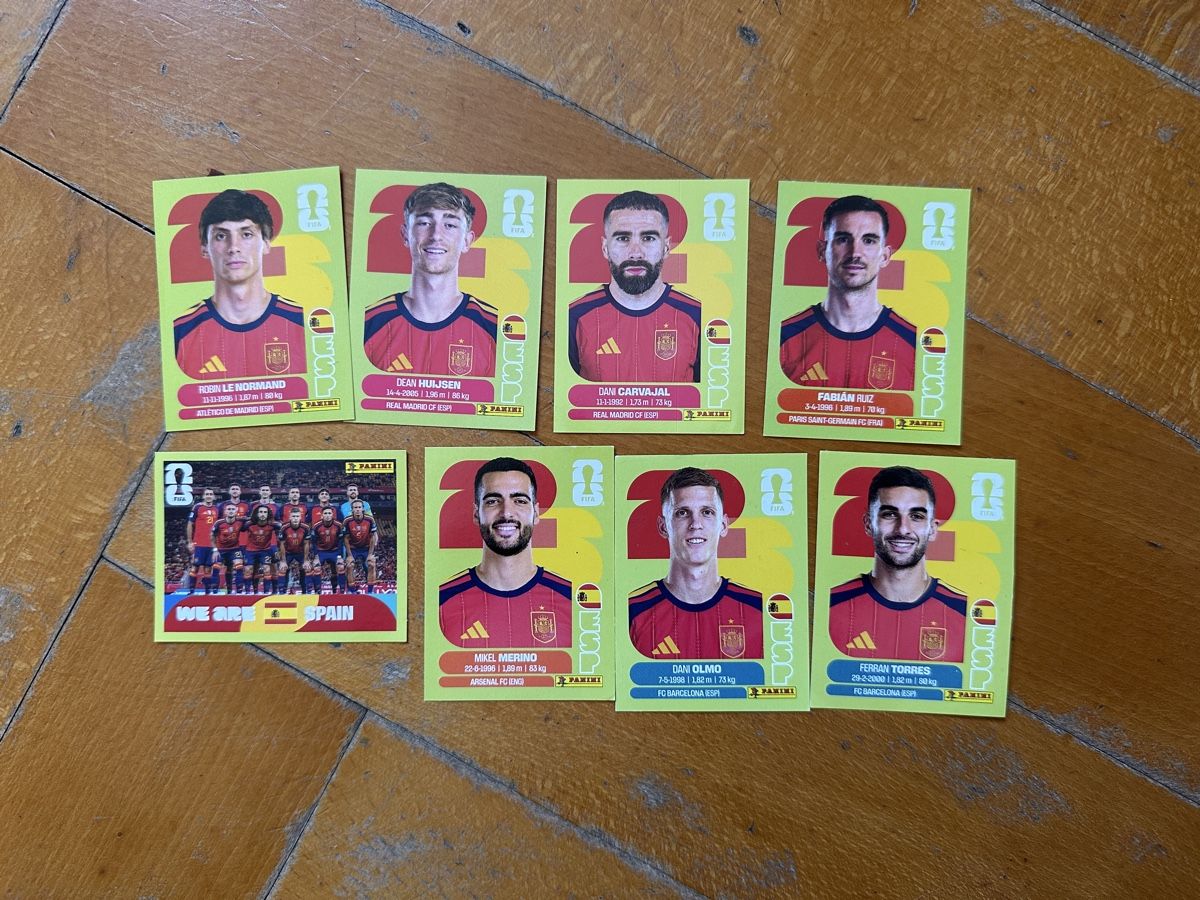 Panini Cartes à collectionner: Panini Sticker Spanien ESP, 8 Sticker – Neuf (Voir description) à Zürich par Mifischer
