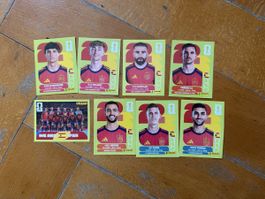 Panini Sticker Spanien ESP, 8 Sticker