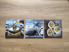 Wandbild Küche 3teilig