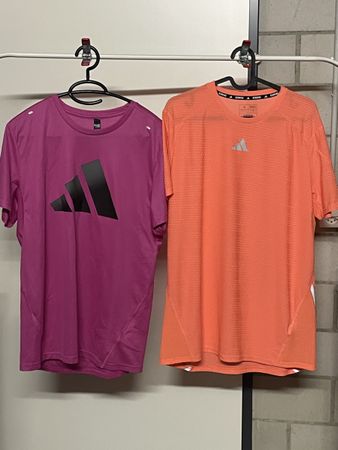 Running Shirt Herren Adidas 3er Set ver. Farben Grösse M