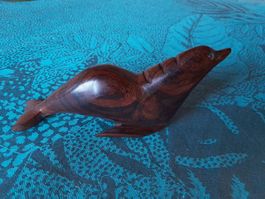 Holzfigur geschnitzt, Robbe