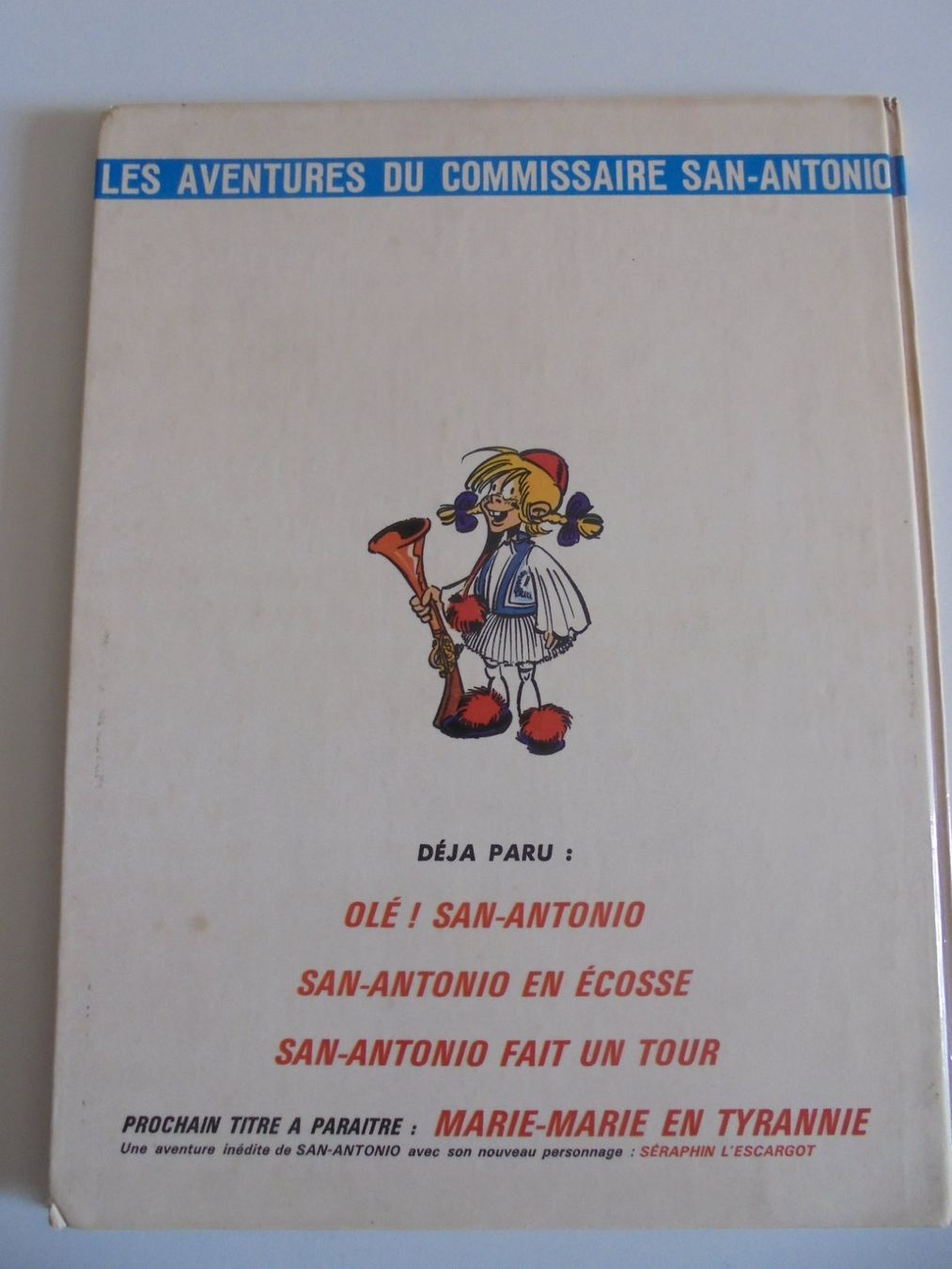Fumetti: " San Antonio chez les grecs " BD Fleuve Noir. – Usato da Eclépens venduto da Consuelo 1