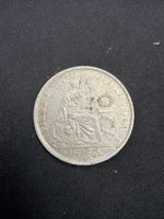 Peruanische 1 Sol 1872 Silbermuenze 37.6mm 24.99g