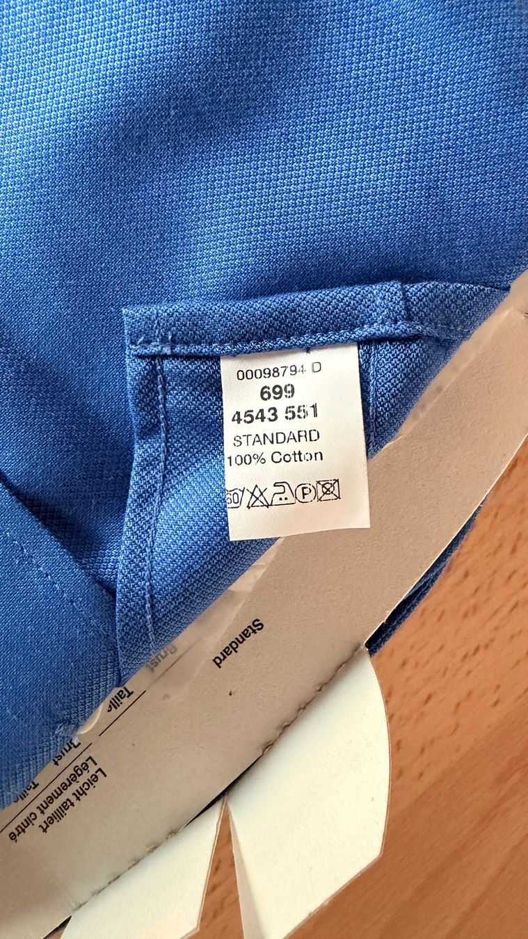 Camicie: Hemd - MICHAEL KAUF - Kurzarm blau Gr. 45 NEU – Nuovo (secondo la descrizione) da Winterthur venduto da Secondhand-Family 5