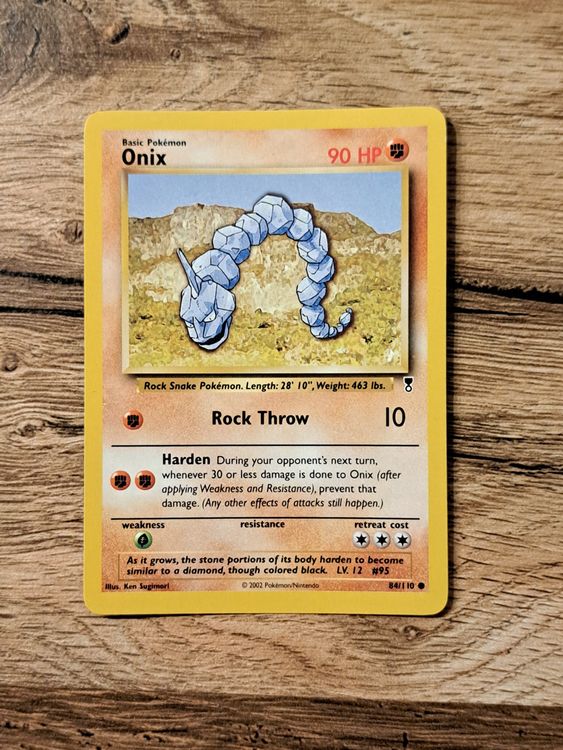 Pokémon Trading Card Game, Onix, Legendary Collection (Gebraucht) in ...