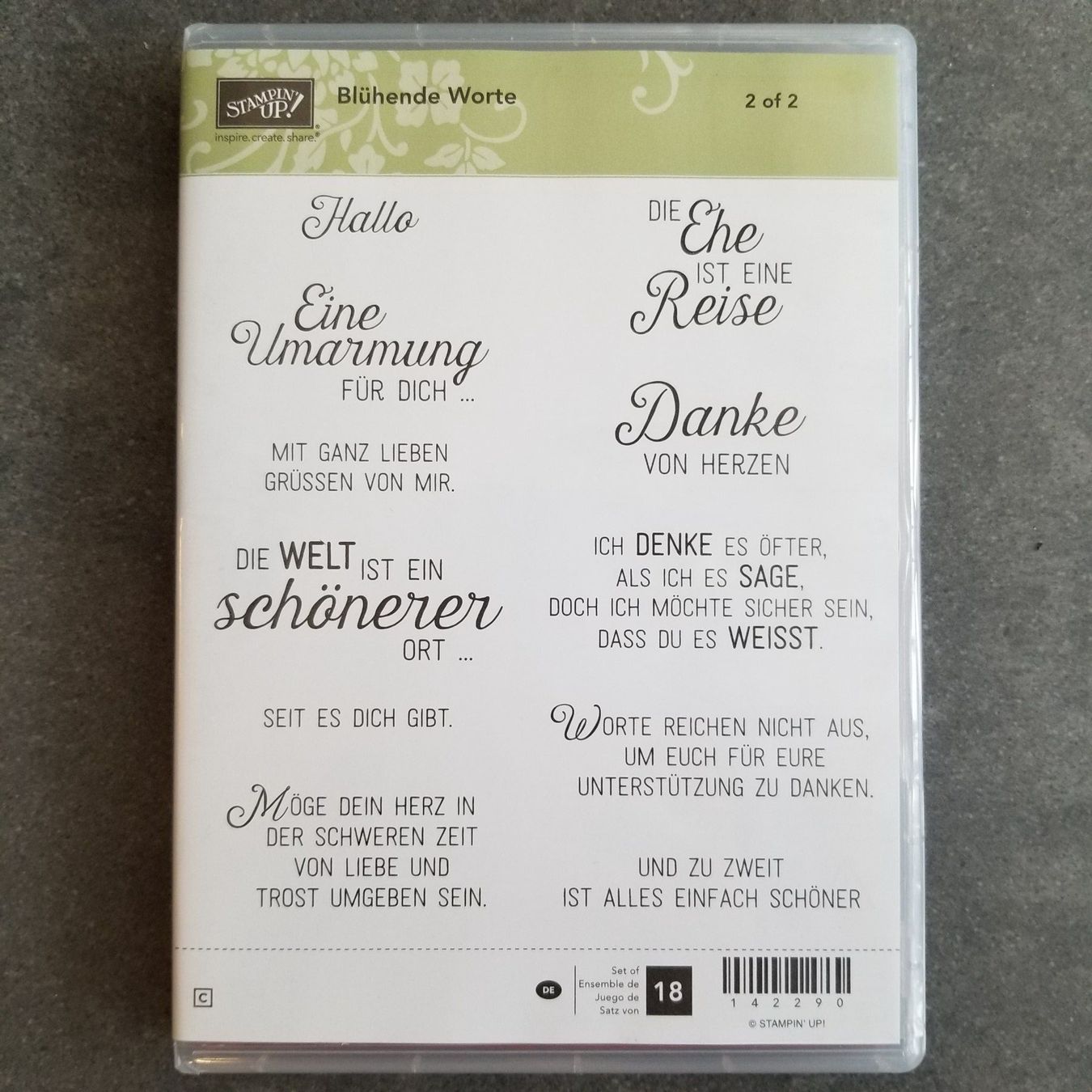 Stampin' up! Timbri: Stempelset "Blühende Worte" von Stampin up – Usato da Frauenkappelen venduto da evangelina78