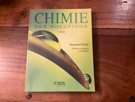 Chimie des solutions, 3e édition - manuel scolaire Chang