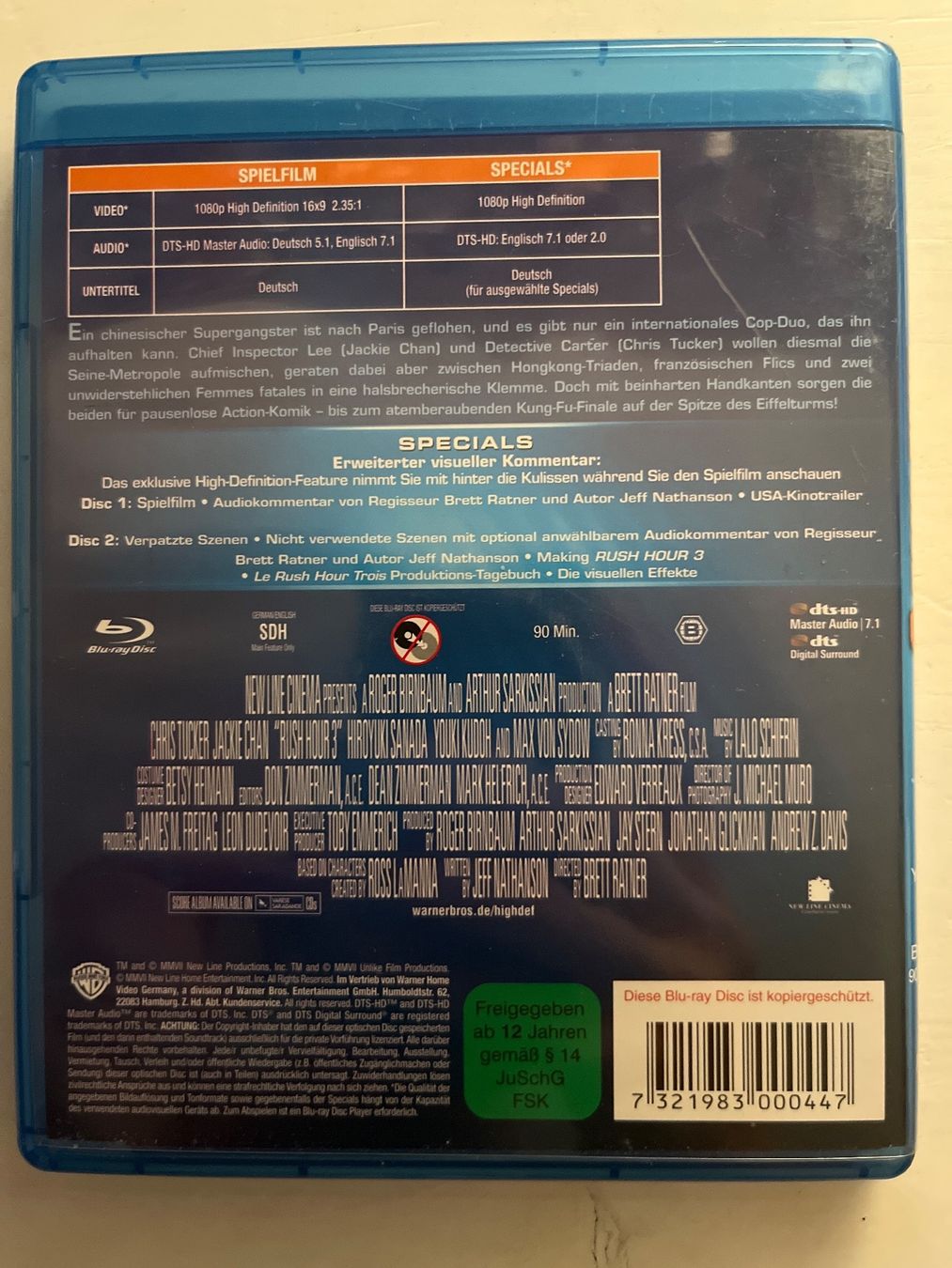 Tutti i DVDs: Rush Hour 3 (2007) Blu-ray – Nuovo (secondo la descrizione) da Sierre venduto da black.box 1