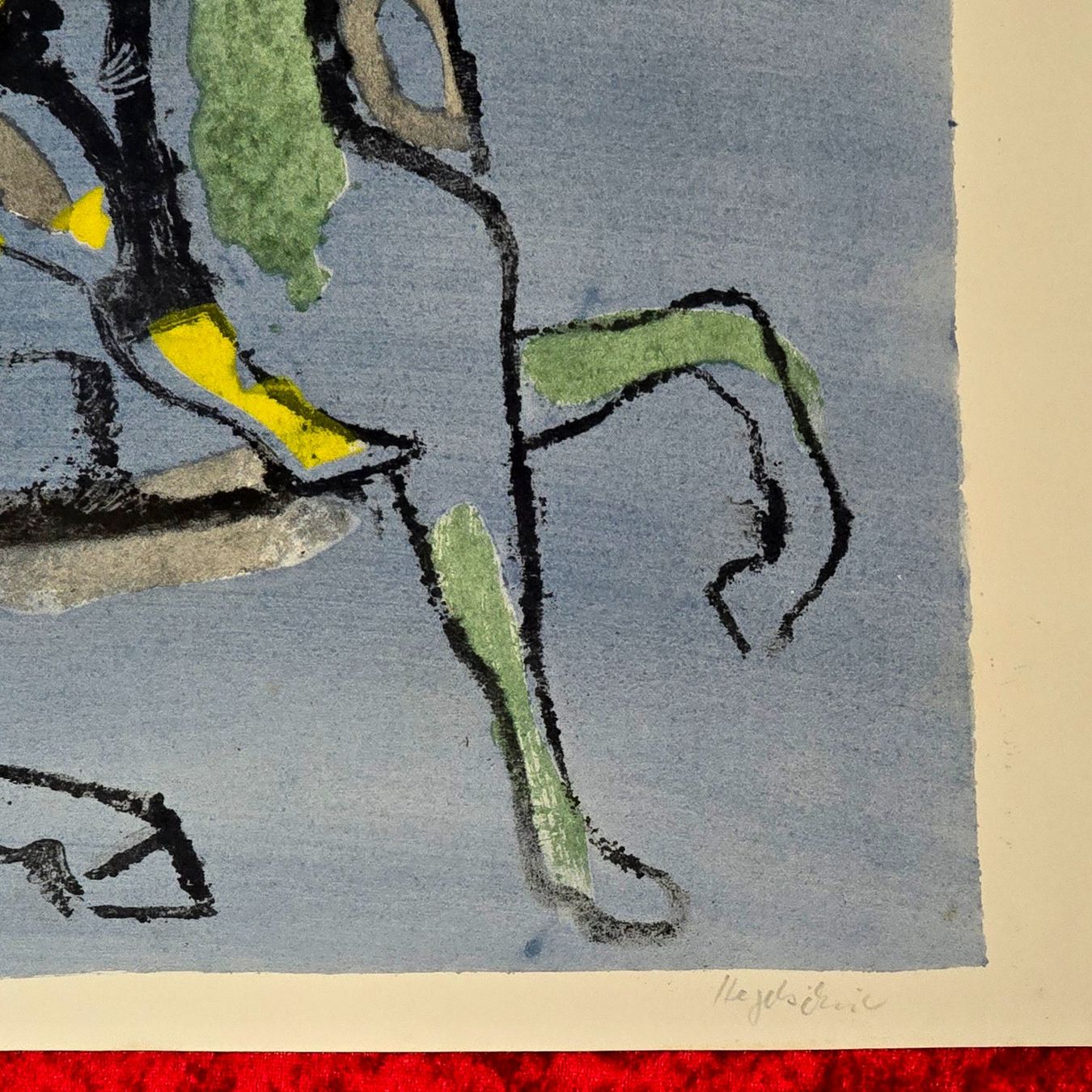 Grafica & Litografie: Max Hegetschwiler. Farblithografie. Handsigniert&nummeriert – Usato da Reinach BL venduto da Pendling 3