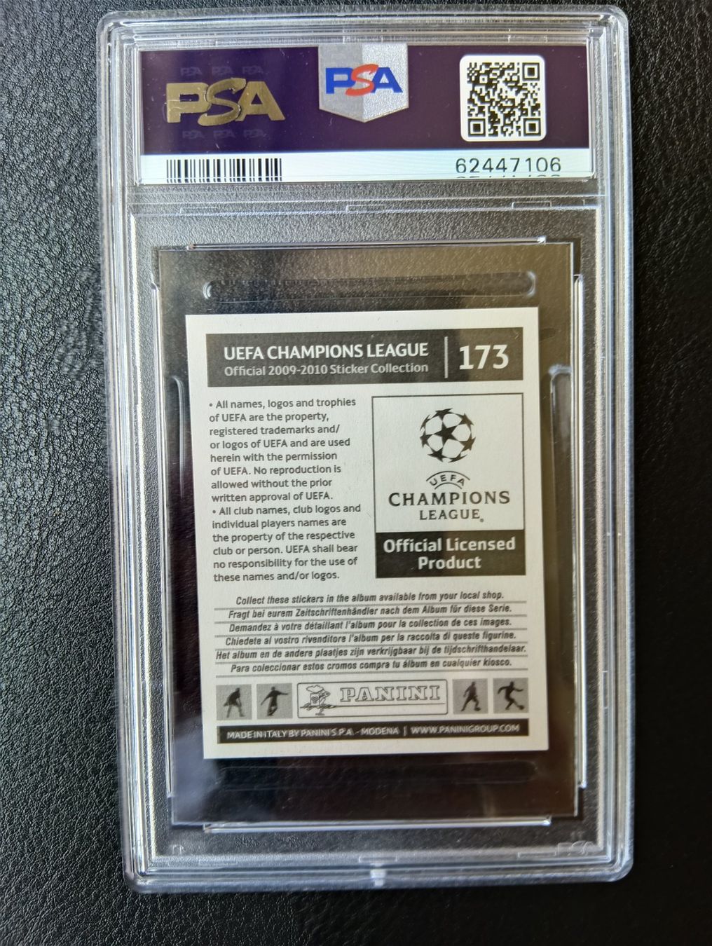 Panini Carte collezionabili: 2009 Panini Christiano Ronaldo PSA 10 #173 – Usato da Steinen venduto da antikesundseltenes 1