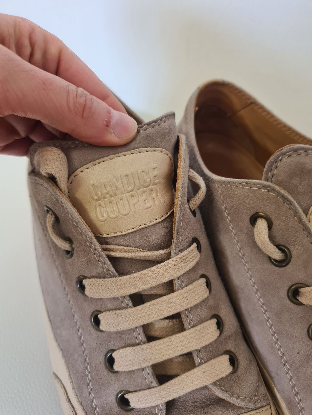 Cooper Scarpe da donna: Candice Cooper Lederschuhe Beige/Grau,  39 – Usato da Adligenswil venduto da FriedasWelt 1