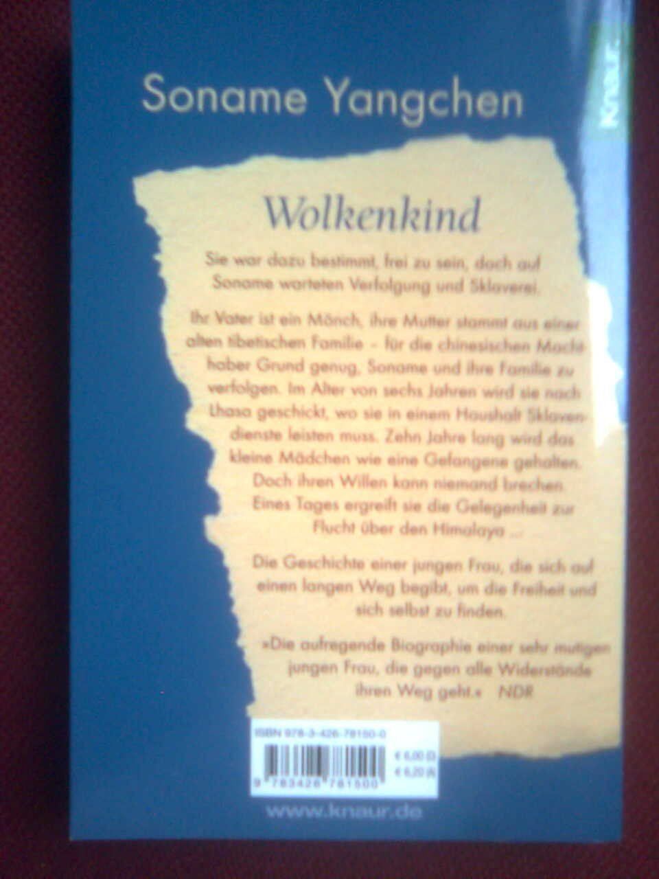 Bücher: Soname Yangchen Wolkenkind – Gebraucht aus Basel von Alacant 2