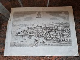 Rapperswil Kupferstich ORIGINAL SAUBER