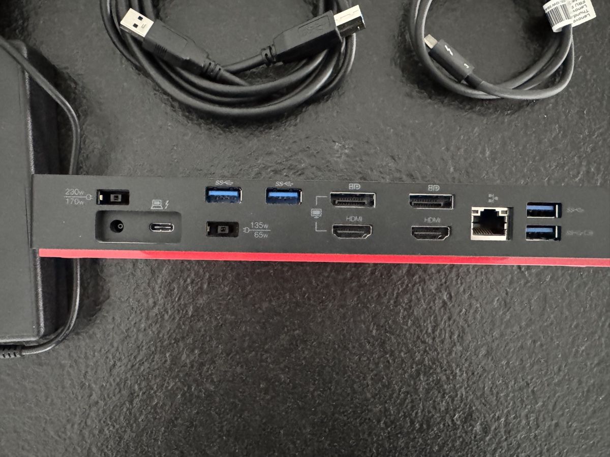 Lenovo Dockingstation: Lenovo ThinkPad Thunderbolt 3 Dock Docking 135W USB-C DK1841 – Gebraucht aus Gelterkinden von murattibox 2