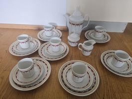 Kaffeegeschirr Service Fürstenberg 7 teilig Porzellan 
