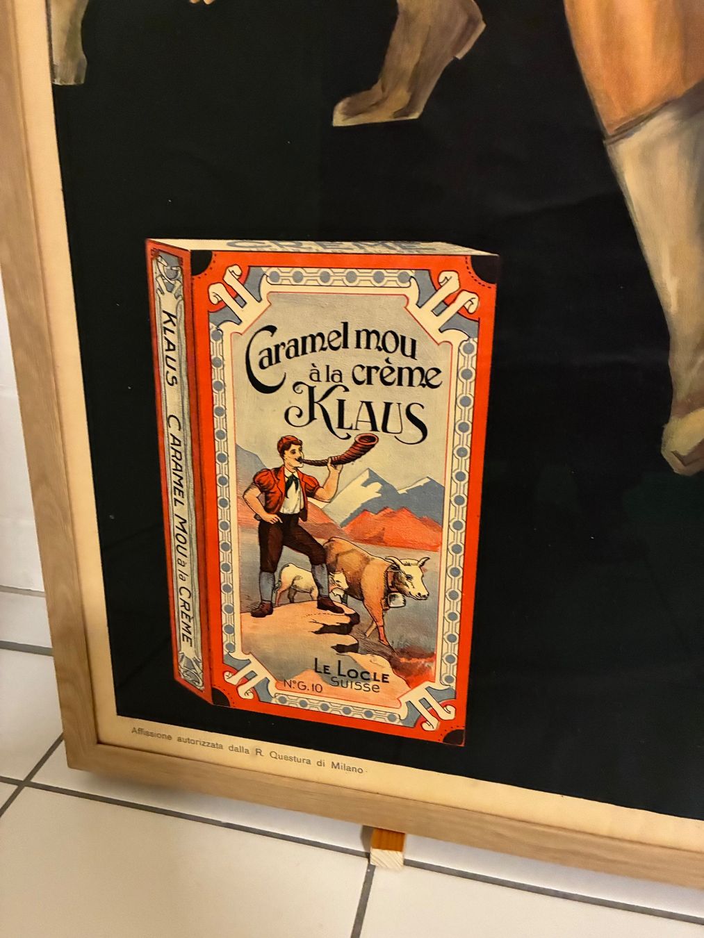 Grafiken & Lithographien: Chocolat Klaus Originalplakat 1929 mit Rahmen – Gebraucht aus Lyss von Marylinn58 3