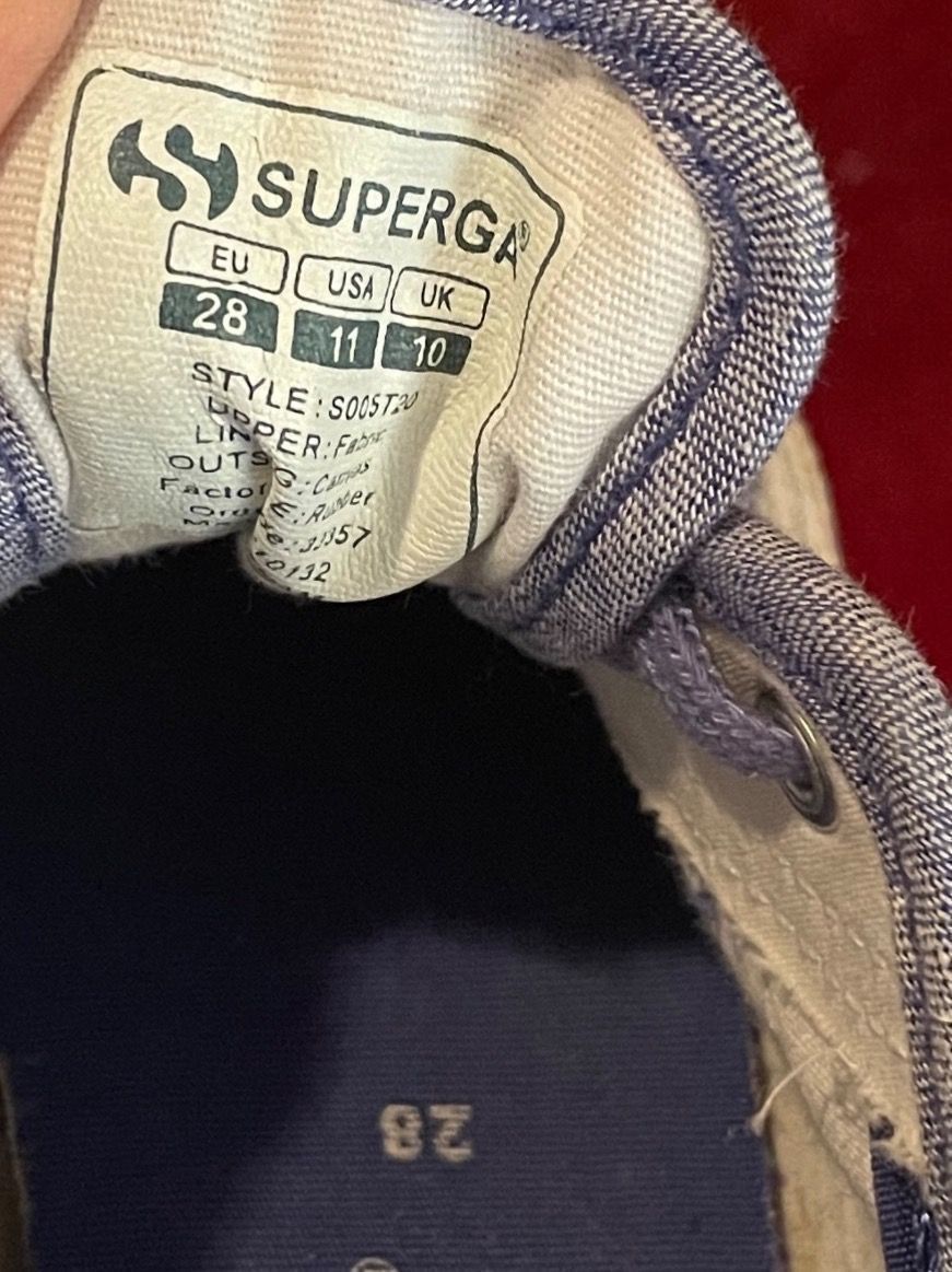 Superga Scarpe per ragazzi: Superga Kinder Sneaker Blau, Gr 28 – Usato da Zürich venduto da Capetown14 2