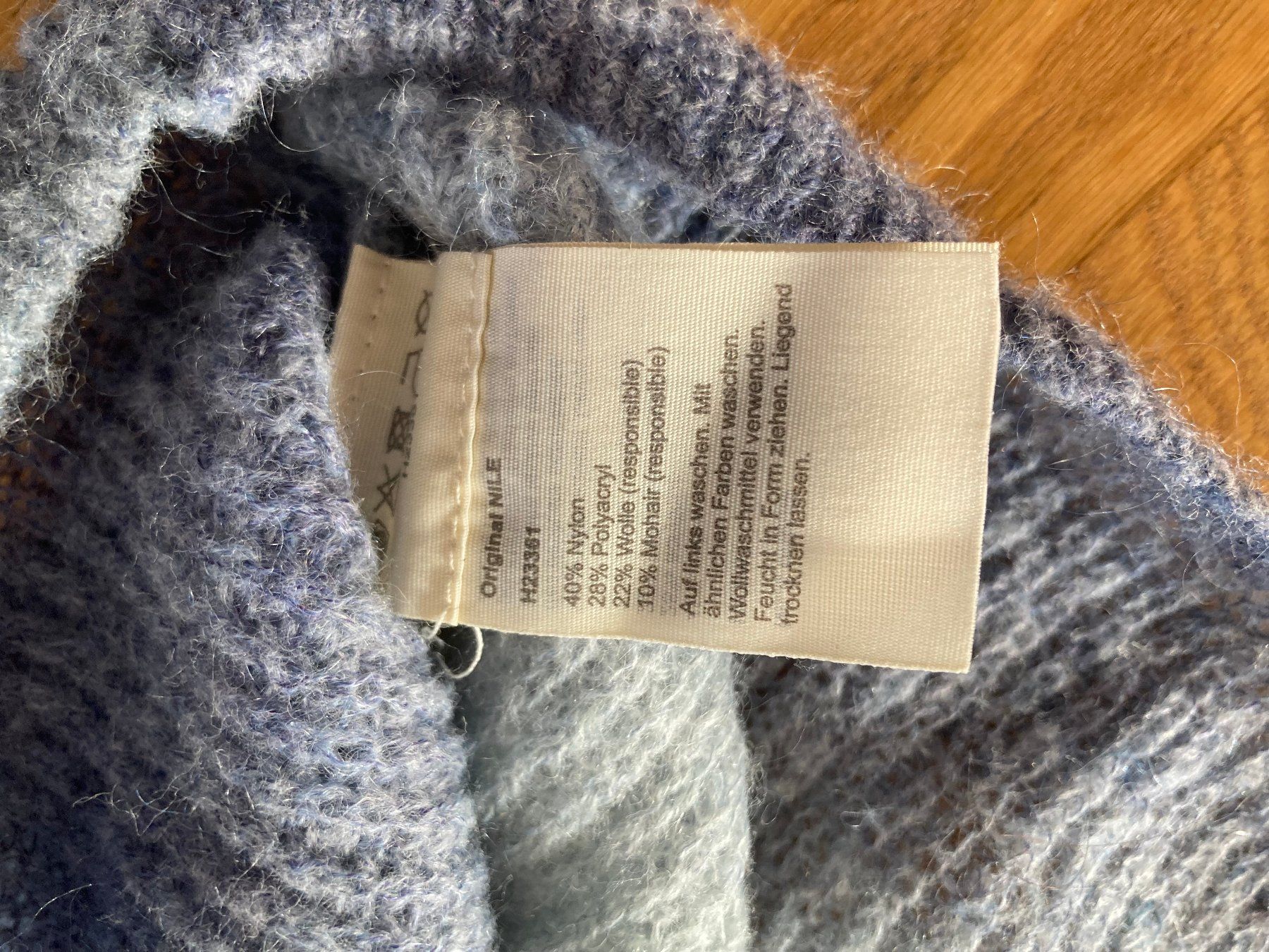 Nile Maglioni & Felpe: Nile Strickpullover, Gr. S, hellblau-blau Farbverlauf, neu – Usato da Hombrechtikon venduto da star8888 4