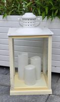 Laterne mit LED Kerzen