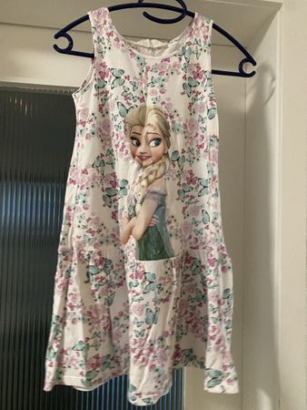 Sommerliches Elsa Kleid, Gr. 134/140, H&M, Top Zustand