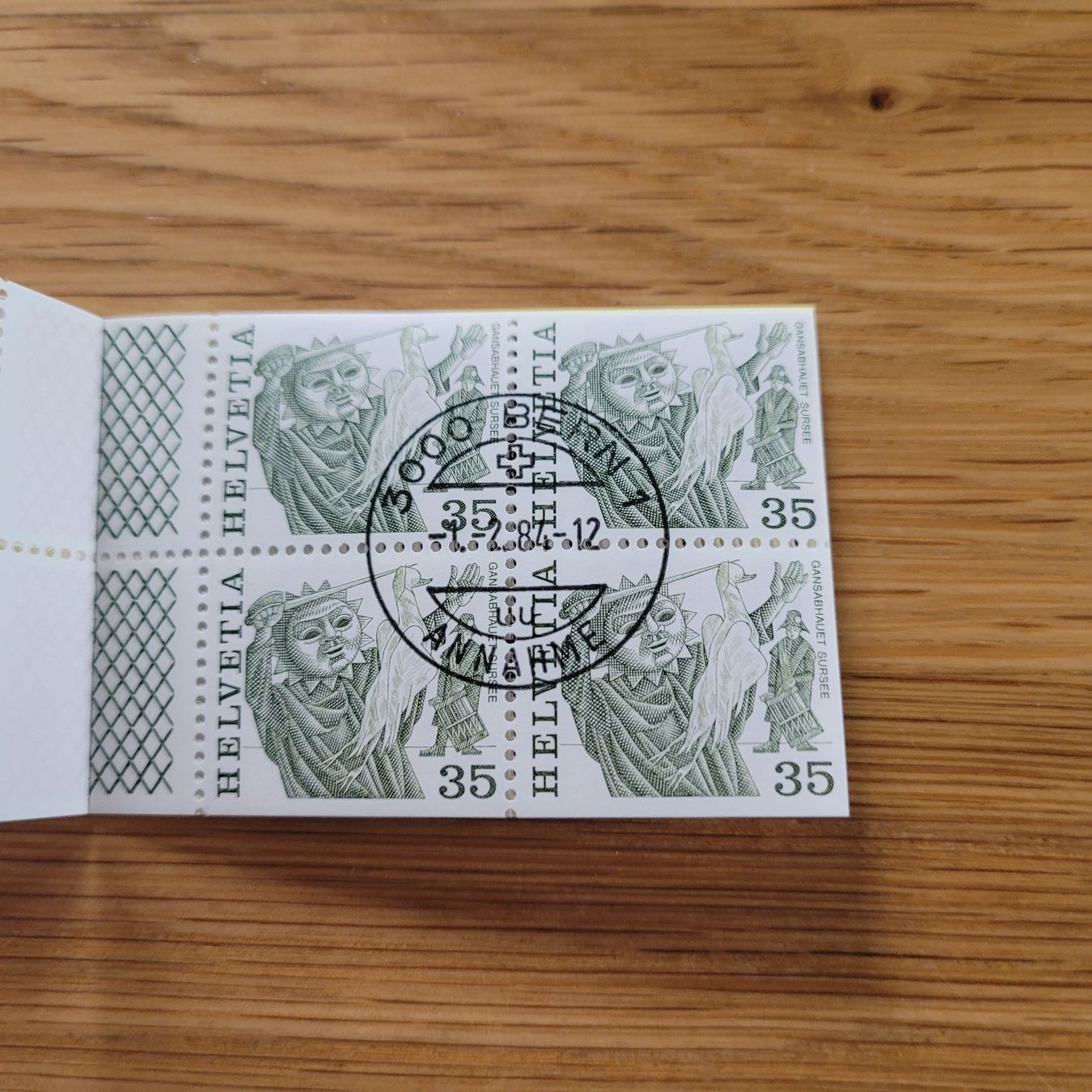 Alle Briefmarken: Carnet De Timbre /  Markenheftchen  Bern 1984 – Gebraucht aus Biel/Bienne von Destockweb 3