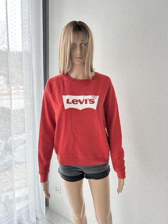 Levi's Women's Sweatshirt, Size M, Red—Great Condition!