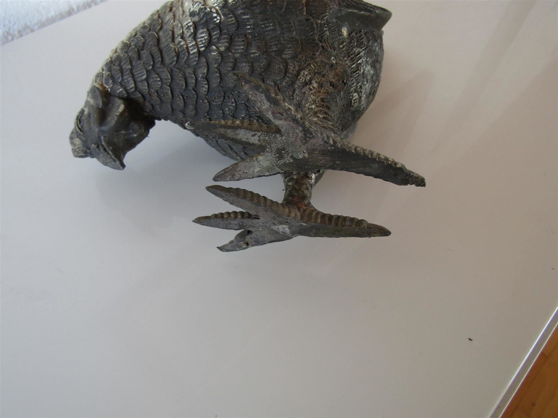 Statuette: Huhn (versilbert?)                                  (Nr.70) – Usato da Herzogenbuchsee venduto da Winigo 4