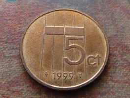 PAYS-BAS  Nederland  5  Cents  1999
