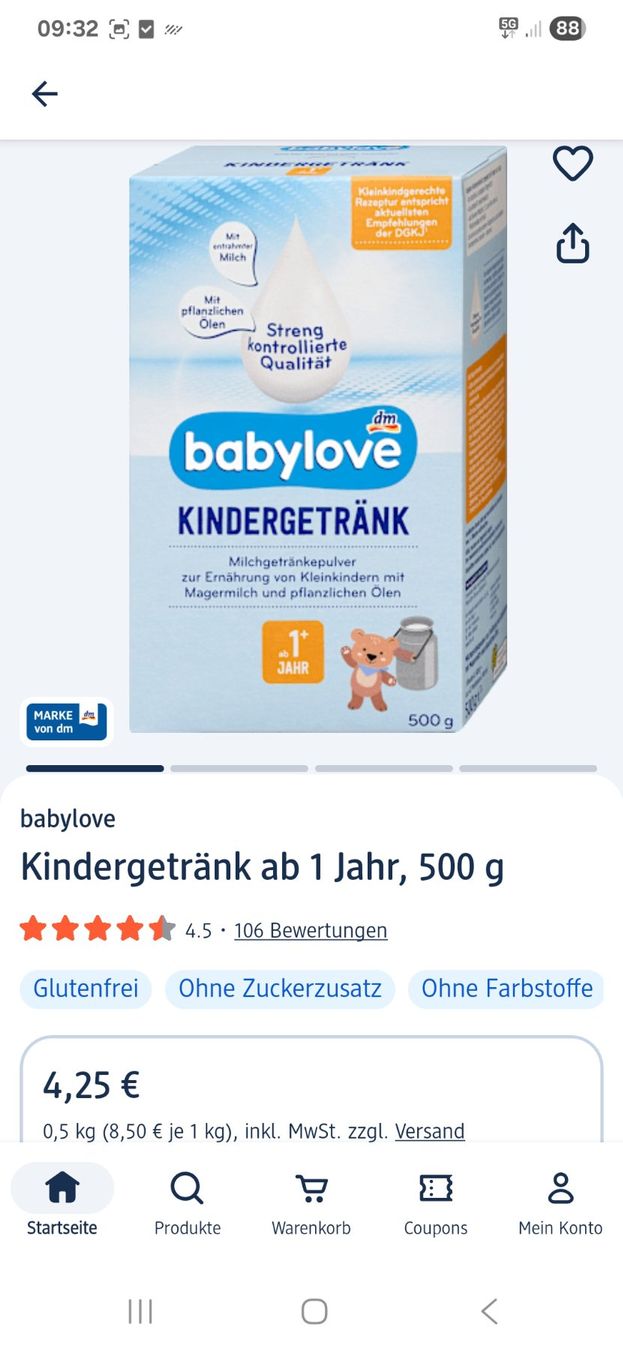 Cibi & Specialità: Babylove folgemilch und Kindergetränk – Usato da Schönenwerd venduto da Chez_Mimi 3
