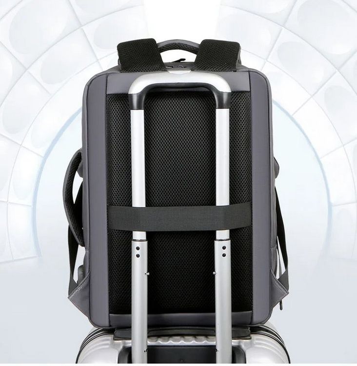 Wasserdichter Herren Laptop-Rucksack mit USB große Kapazität (Neu