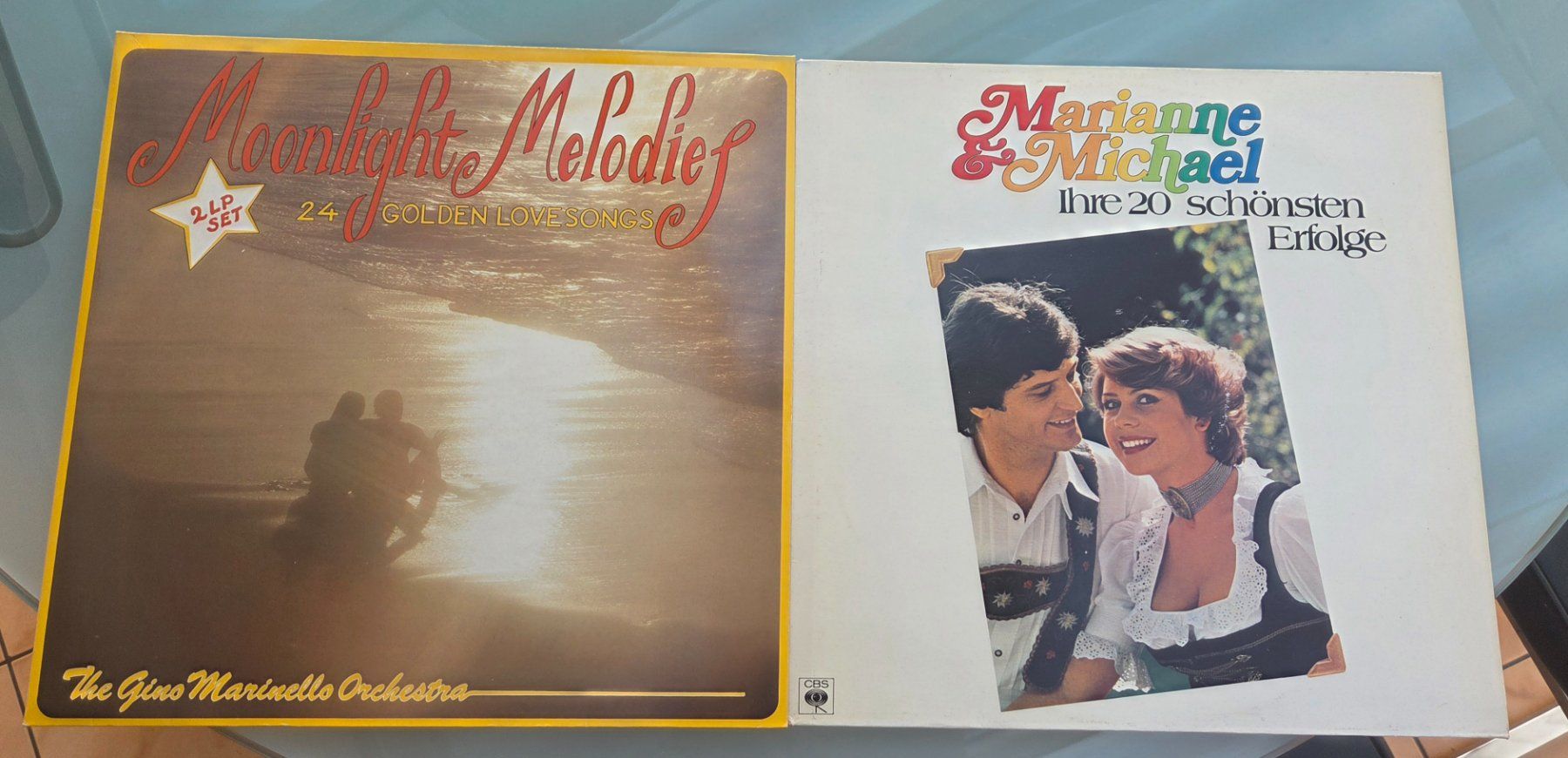 Dischi in vinile: 2 Schallplatten: Moonlight Melodies & Marianne&Michael – Usato da Pratteln venduto da Barfuss999