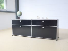 USM Haller Sideboard 2x2 | Schwarz, Erhöhung | Neuwertig