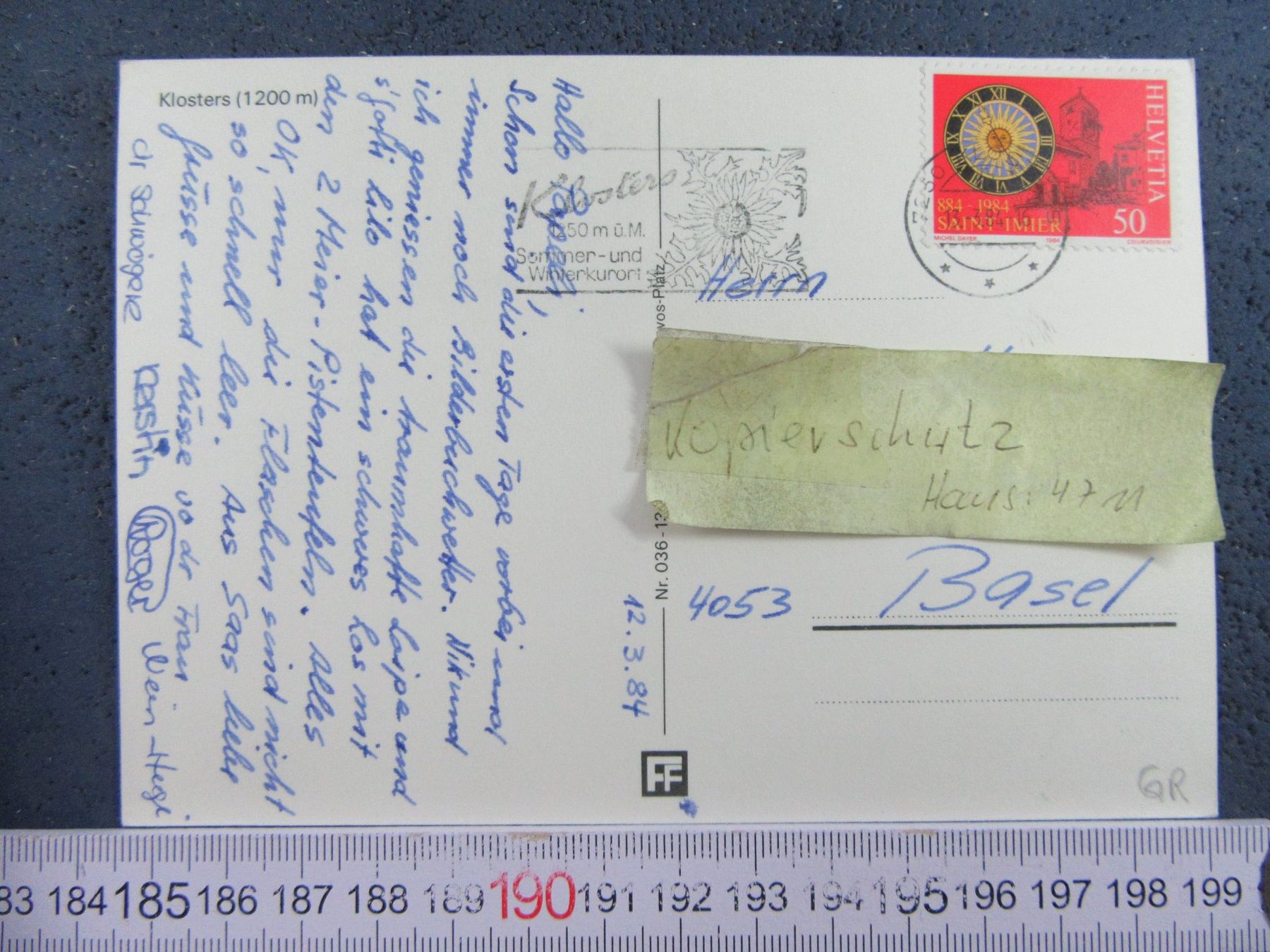 Cartoline postali: KLOSTER GR AK – Usato da Ettingen venduto da Hausi4711 1