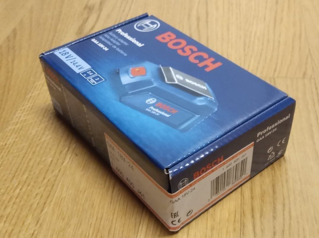 Bosch Tutti gli attrezzi: Bosch GAA 18V-24 USB-Akkuadapter – Nuovo e nell'imballaggio originale da Walde AG venduto da 1klick