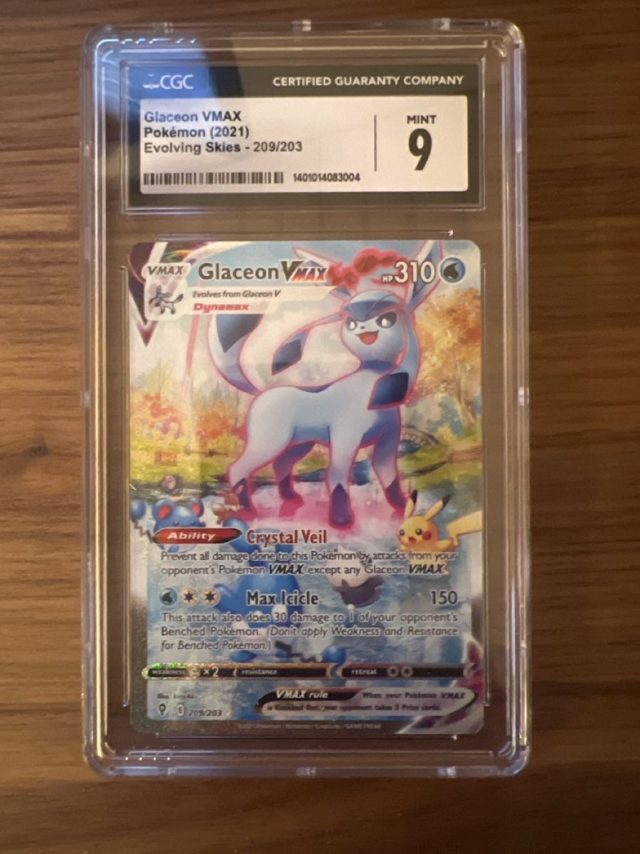 Pokémon Cartes à collectionner: Glaceon VMAX 209/203 Evolving Skies CGC 9 Mint – Neuf (Voir description) à Berikon par UmbreonFanboy10