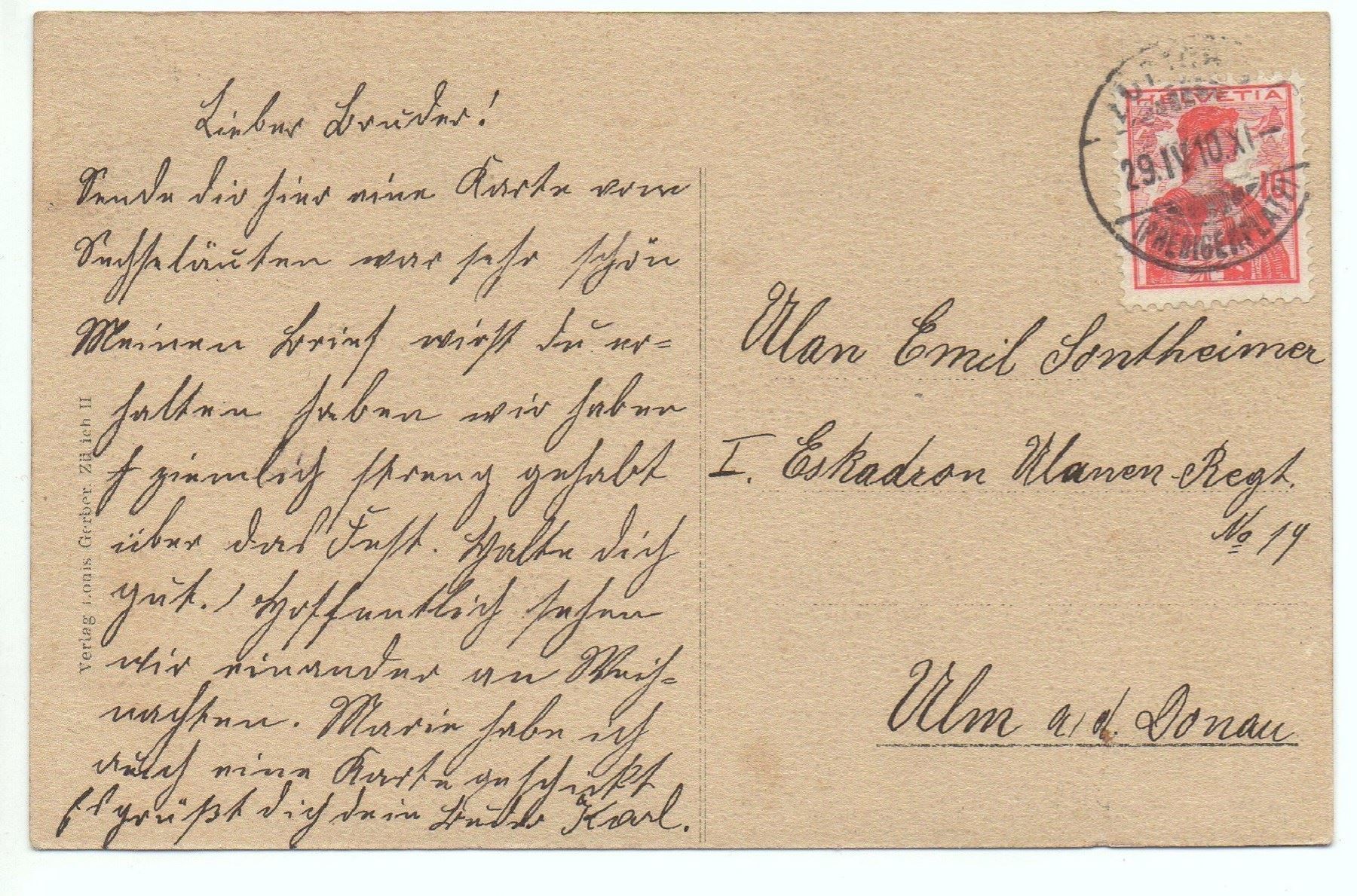 Cartoline postali: ZÜRICH Sechseläuten 1910 – Usato da Jona venduto da philajona 1