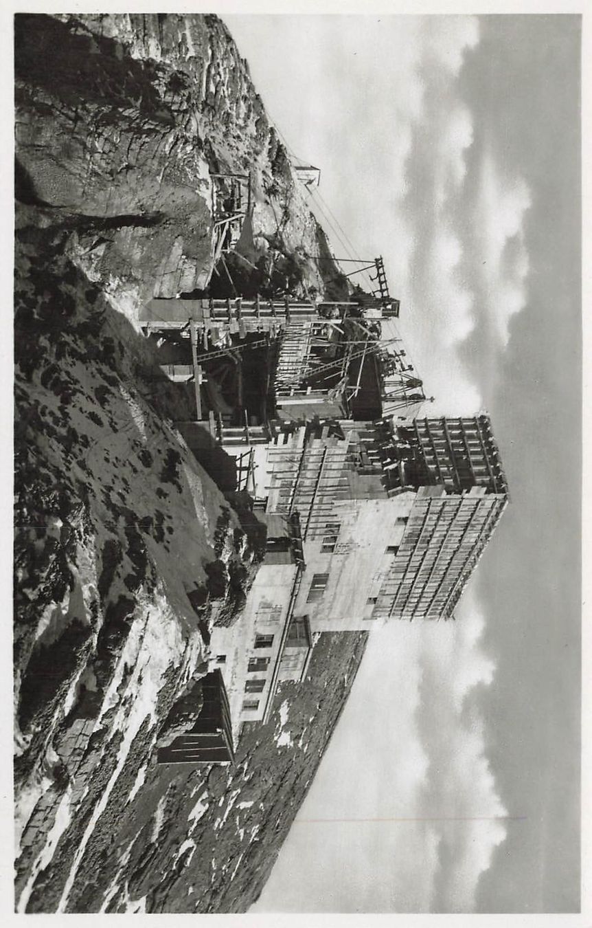 Cartoline postali: Säntis Schwebebahn Bergstation im Bau – Usato da Schwyz venduto da Seffi56