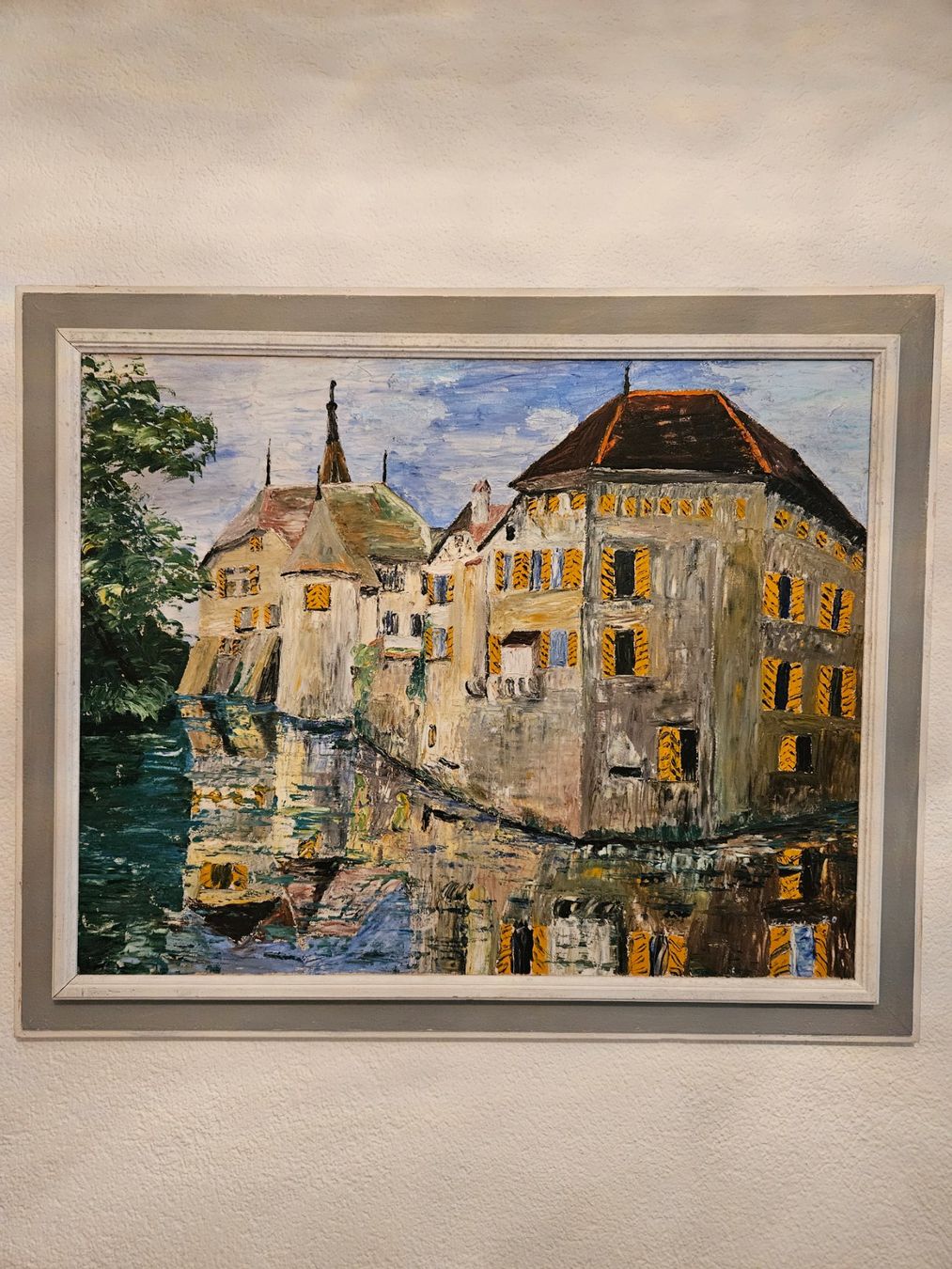 Dipinti: Ölgemälde "Schloss Hallwyl", signiert – Usato da Wittenbach venduto da anzo4