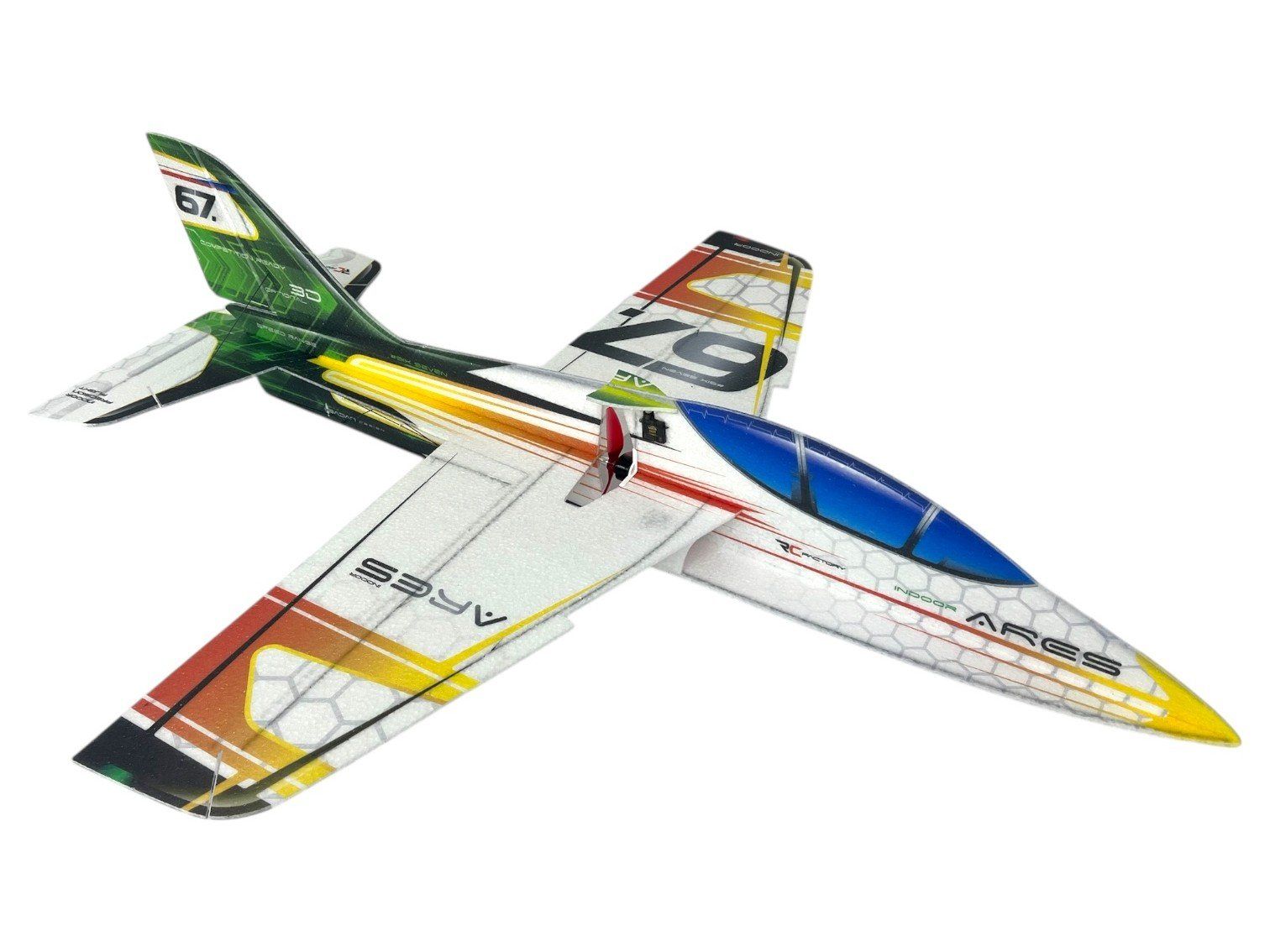 Modellismo RC: ARES Indoor - green - Spw 870mm - EPP Kit – Nuovo e nell'imballaggio originale da Entlebuch venduto da Hebu