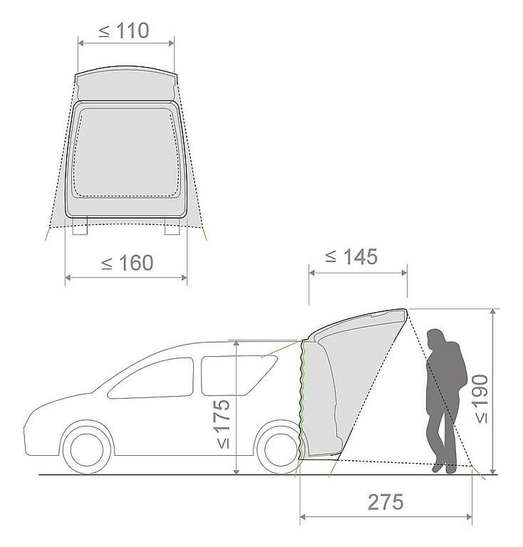 Tende : Tente voiture VAUDE – Usato da Genève venduto da maf_snd7 3