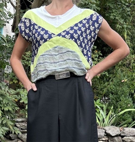 Maglioni & Felpe: Chic Maglione di cotone multicolore-tg M/L – Nuovo (secondo la descrizione) da Gordevio venduto da LanaZimm