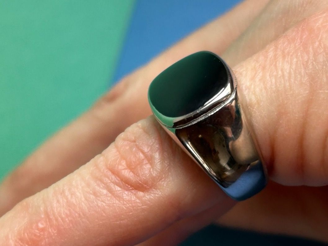 Anelli: Edelstahlring Retro black (54/55) – Usato da Dittingen venduto da Bellevista 6