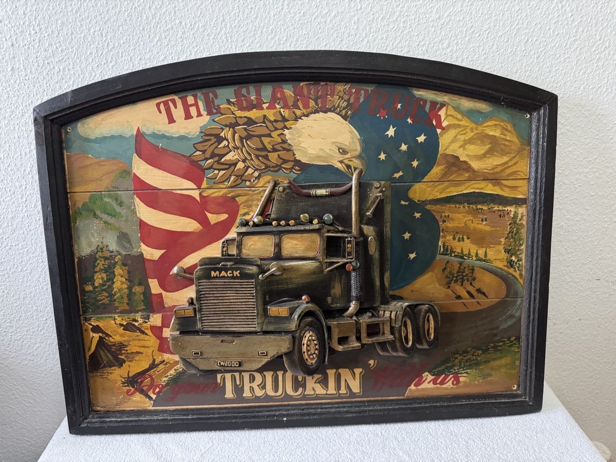 Schilder: Usa Trucker Holzschild – Gebraucht aus Lenzburg von Meister_k