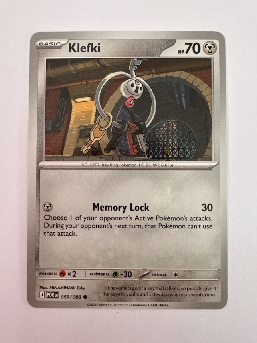 Pokémon Carte collezionabili: Klefki Pokemon POR en 059/088 MT – Nuovo (secondo la descrizione) da Gordola venduto da EleSecondHand-TCG