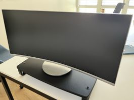 Curved Samsung 34 Zoll Monitor, mit Sockel und Kabel - TOP!
