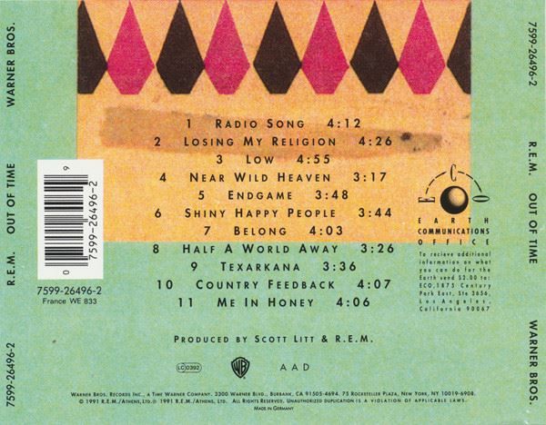 CDs: R.E.M. – Out Of Time – Gebraucht aus St.Gallen von jalamusic 1
